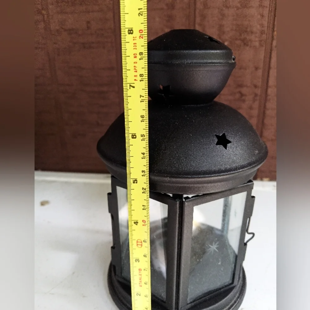 IKEA lantern matte black